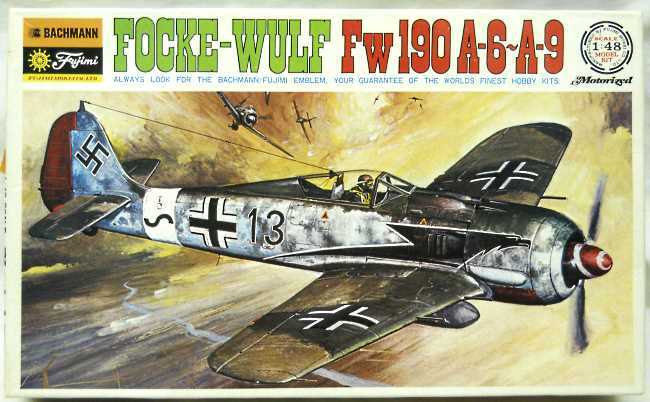 Fujimi 1/48 Focke-Wulf FW-190 Motorized A-6  A-9 / A-7/R3 - 190 A-7/R1 - 190 A-8/R1 - 190 A-8/R3 - 190 A-8/Trop - 190 A-6/Trop - 190 A-6/R1 - 190 A-6/R3 (also A-9/R1 A-9/R3), 0767-300 plastic model kit